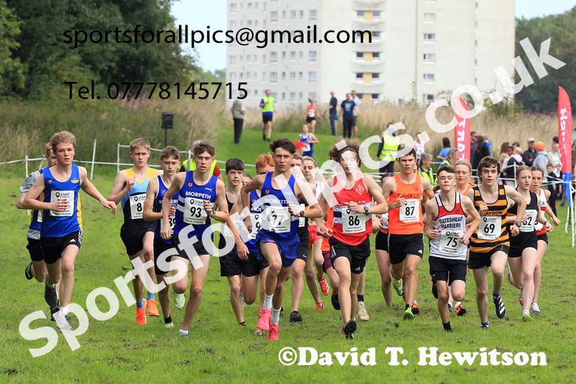 Mens and Womens under-17s, Farringdon Cross Country Relays, Sunderland.  Photo: David T. Hewitson/Sports for All Pics